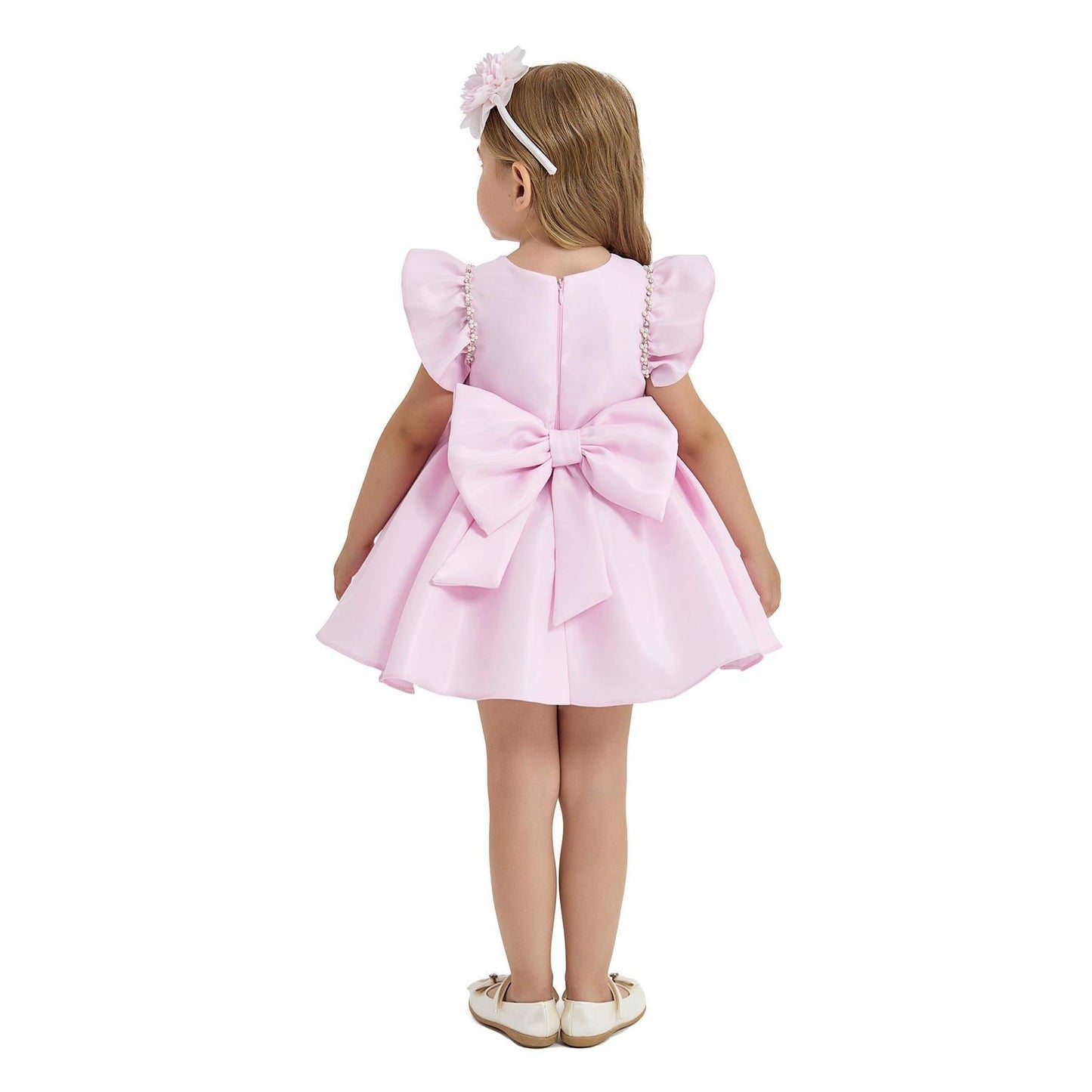Sara Satin Girls Formal Dress-4