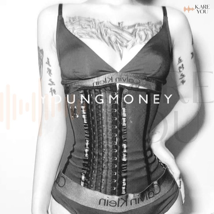 美國YoungMoney束腰帶|黑色鏤空透氣版