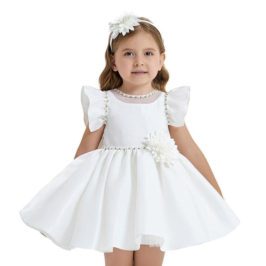 Sara Satin Girls Formal Dress-0
