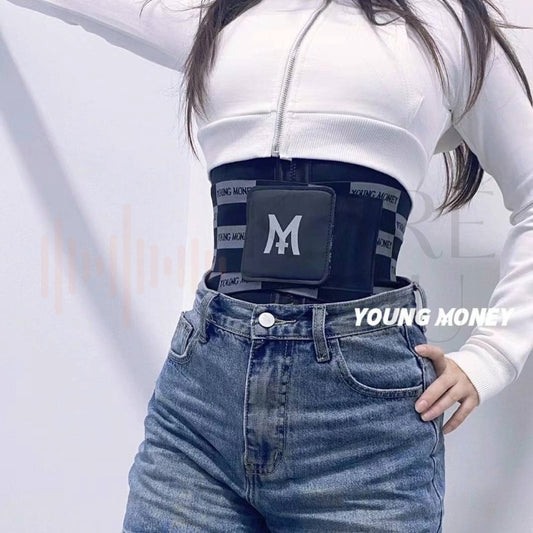 美國YoungMoney束腰帶｜魄黑爆汗版